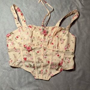 Floral Corset Top